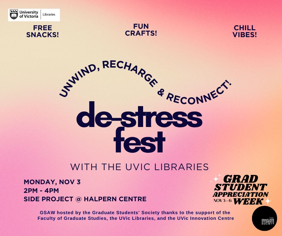 De-Stress Fest with UVic Libraries - University of Victoria Graduate ...